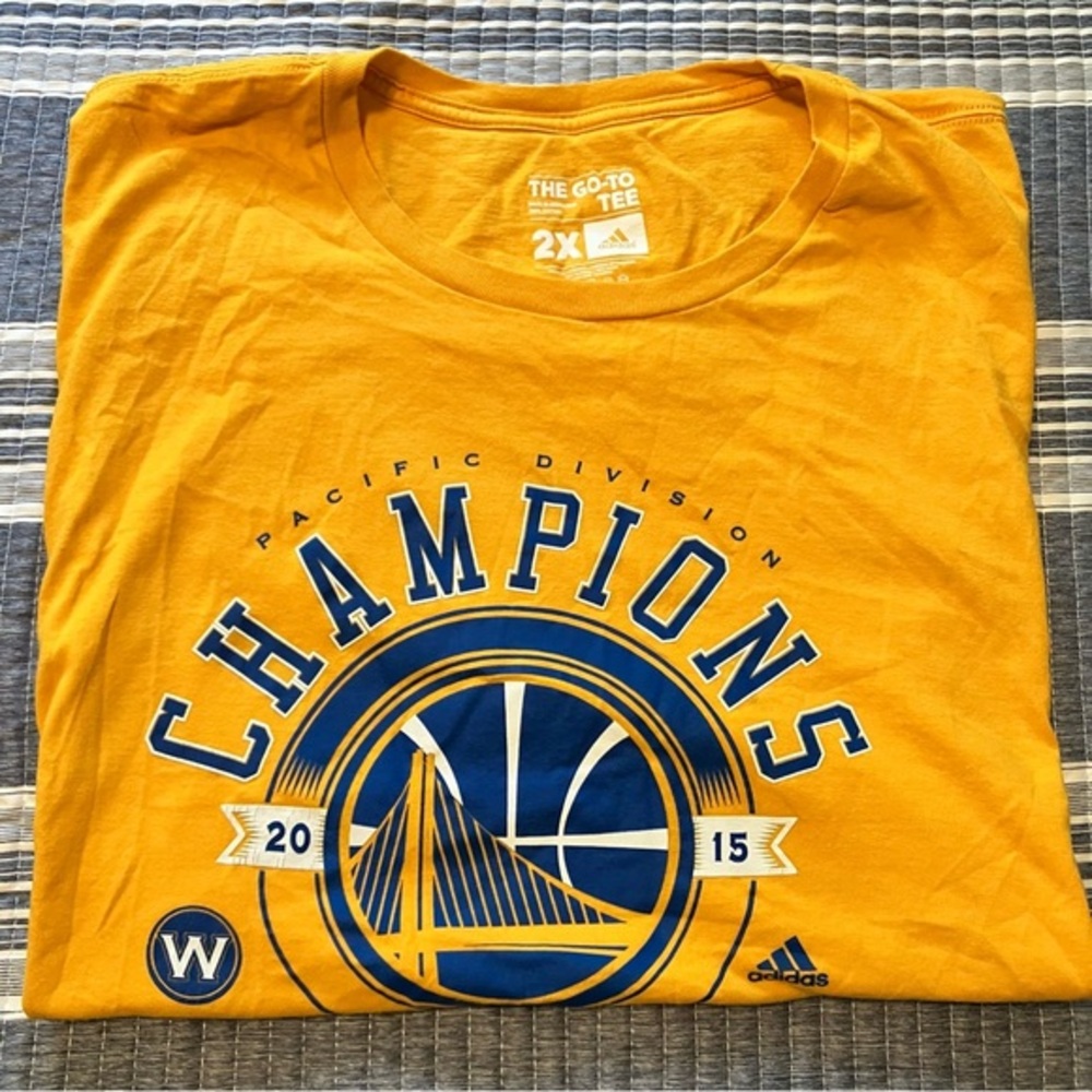 2015 Golden State Warriors Championship Shirt - Gold - XXL